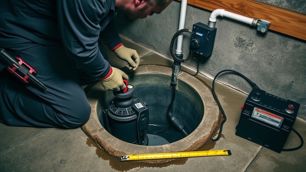 Basement sump pump