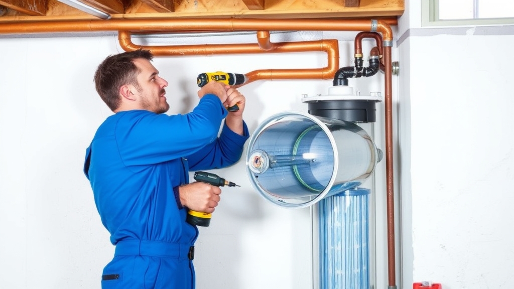 Water filtration system setup